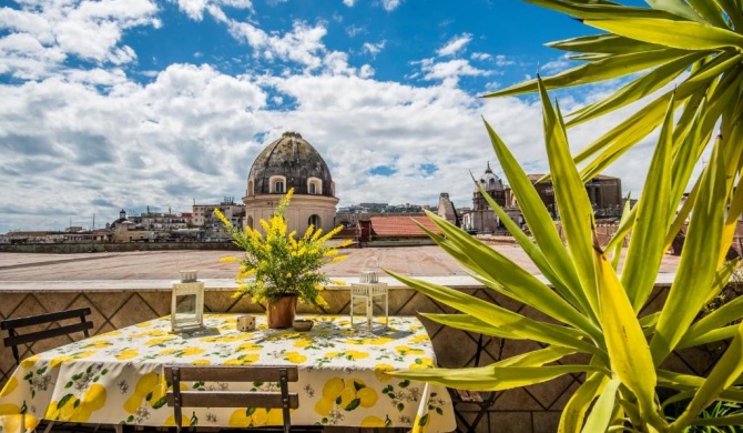 Historical Naples with panoramic terrace